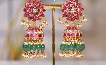 Kundan Jhumka Earrings​