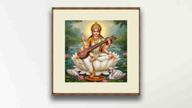 Goddess Saraswati Painting