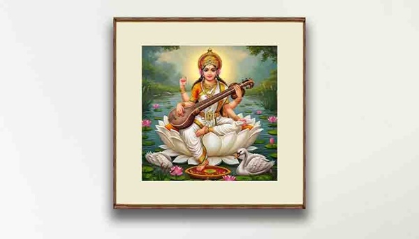 Goddess Saraswati Painting