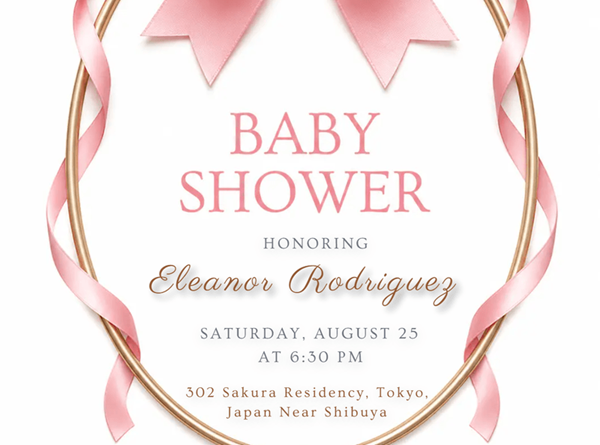 Traditional Baby Shower Invitation