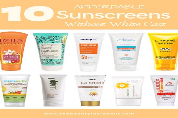 Sunscreen Without White Cast
