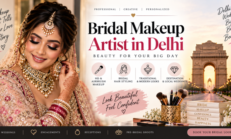 best makeup artist in delhi for bridal
