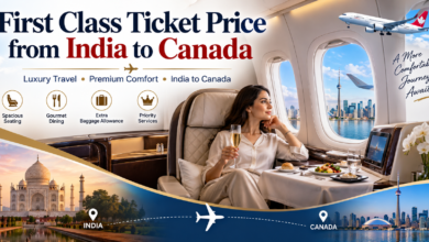 First Class Ticket Price from India to Canada