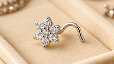 Womens Silver Stud Earrings