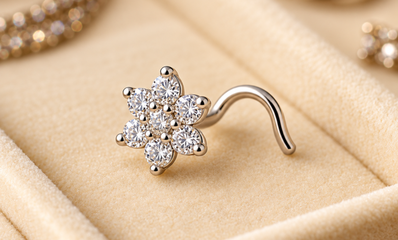 Womens Silver Stud Earrings